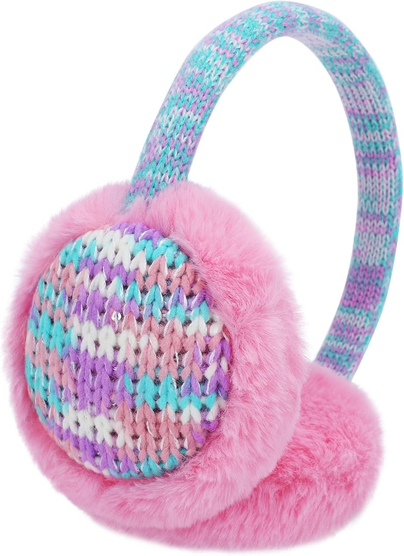 Ztl Kids Knit Earmuffs Winter Outdoor Plush Ear Warmers for Boys Girls 4-16 Years - Image 4